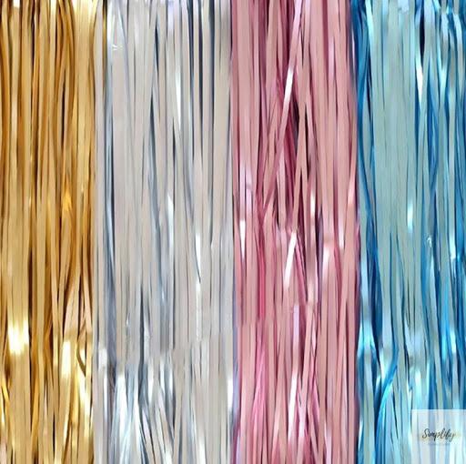 rèm kim tuyến một màu